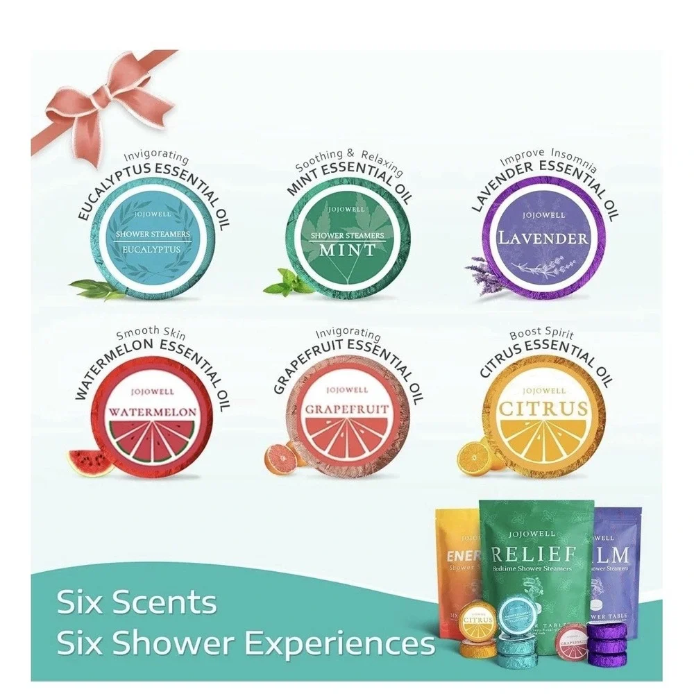 Shower Steamers Aromatherapy - 18 Pack Birthday Gifts for Women, Self Care, Vale